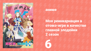 Моя реинкарнация в отомэ-игре в качестве главной злодейки 2 сезон 6 серия (аниме-сериал, 2020)