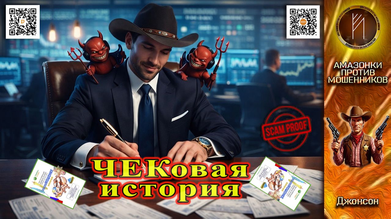 ДЖОНСОН  / ЧЕК ДЛЯ МОШЕННИКА   / МОШЕННИКИ ЗВОНЯТ