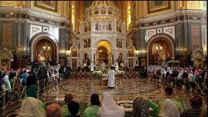 Божественная литургия 1 февраля 2026 года,  Храм Христа Спасителя, г. Москва