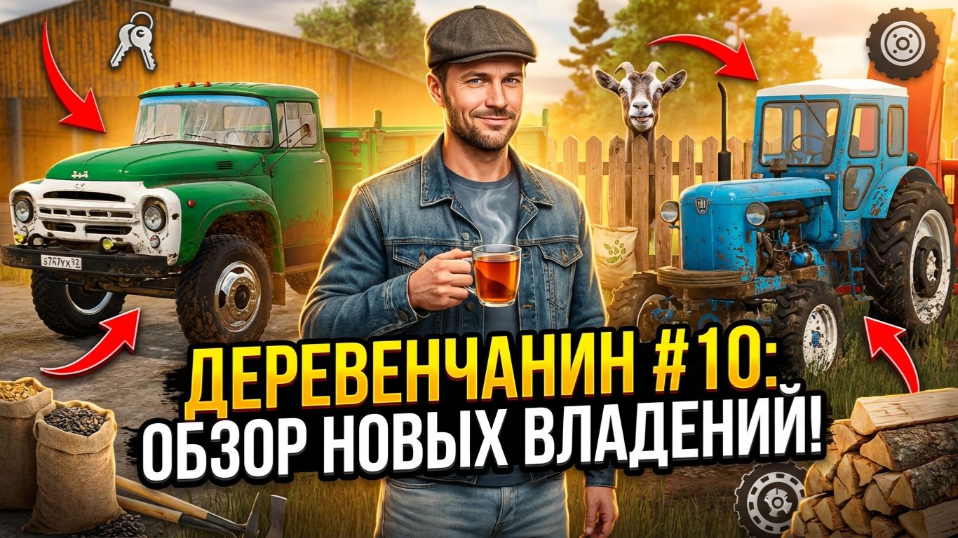 Farming Simulator 25 Деревенчанин #10 Обзор новых владений