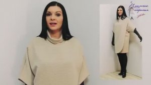 Платье-туника без выкройки за 30 минут крой на запах, на любую фигуру