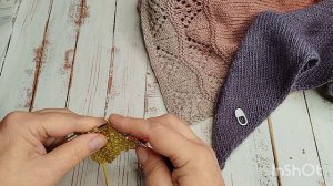 Бактус. Друзья, начинаем вязать косынку.