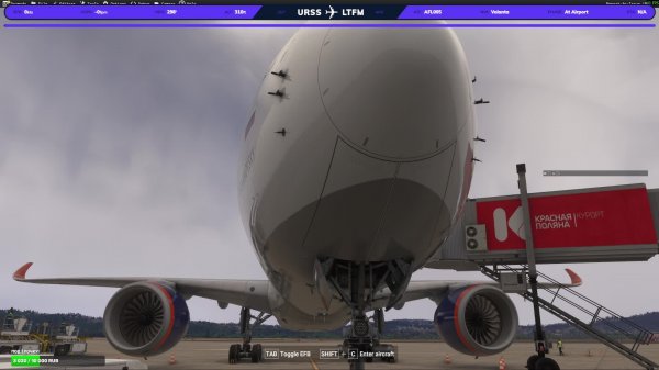 MSFS2024, A350-900 iniBuilds, GSX, AFL005, Vatsim, Sochi(URSS) - Istanbul(LTFM)