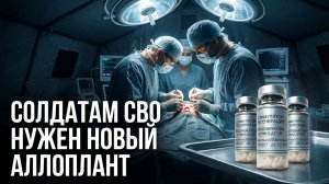 Солдатам СВО нужен новый Аллоплант. Обращение профессора