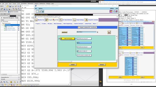 Creating a basic postprocessor with NX Post Builder for Beginners - #1 смотреть онлайн