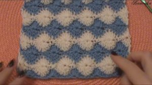 Вязание крючком узора "СНЕЖОК"