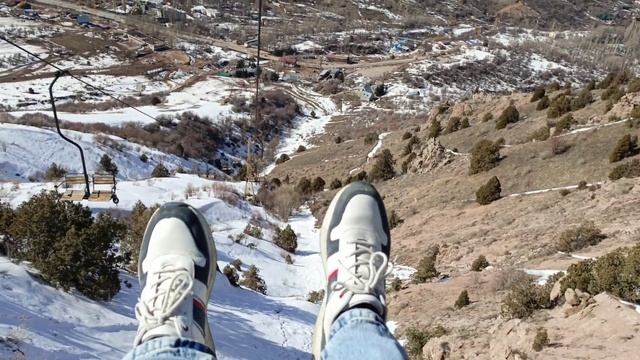 Чимган (Узбекистан) - кресельный канатный подъёмник смотреть онлайн