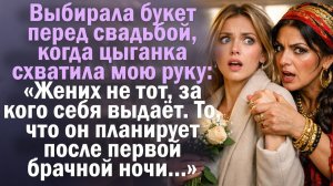 Выбирала букет перед свадьбой, вдруг цыганка схватила мою руку: «Жених не тот, за кого себя выдаёт.