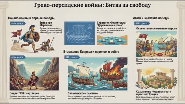 История 5 класс Параграф 28 Греко-Персидские войны краткий пересказ