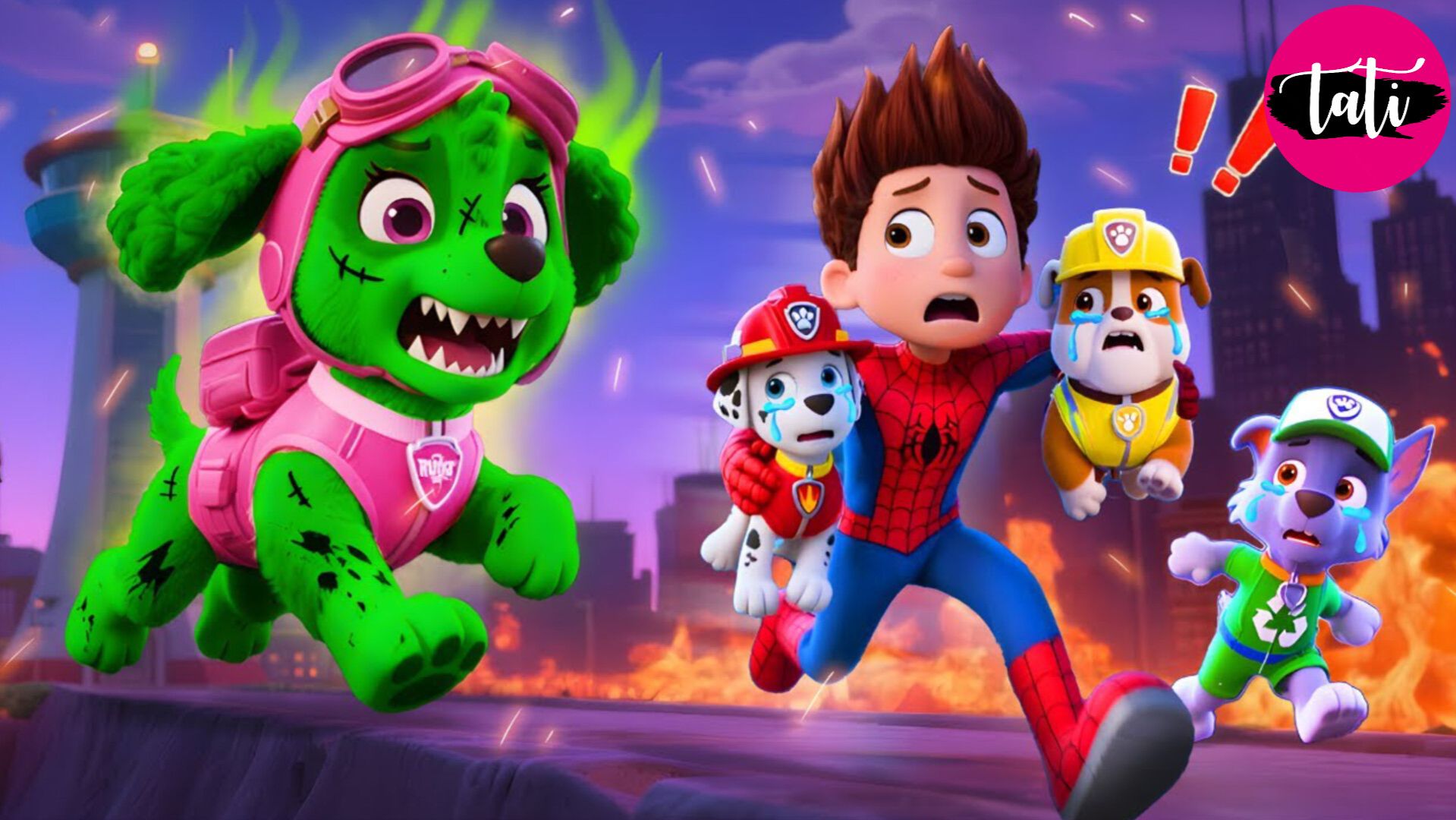 Щенячий патруль и Маршалл. Залипательное видео. Мультфильм для детей и малышей. Анимация 157 смотреть онлайн