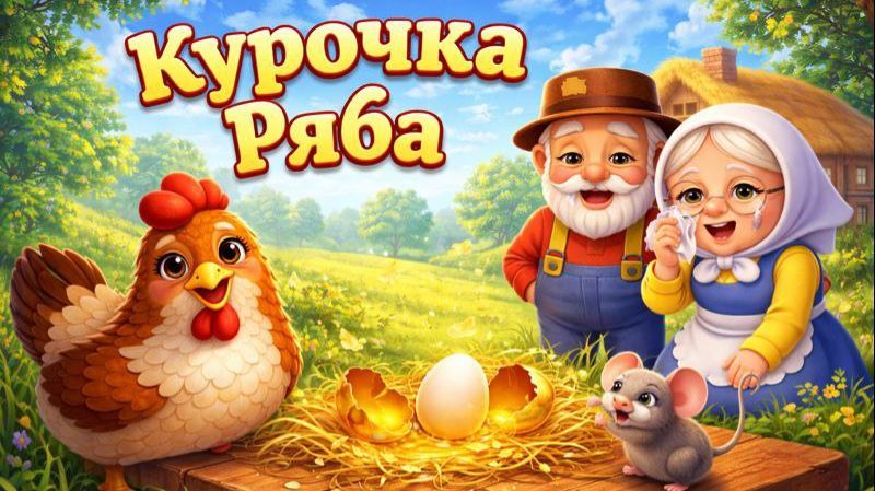 Сказка Курочка Ряба! Мультик для малышей