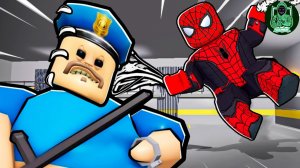 Побег из тюрьмы от человека паука, тюрьма Барри #роблокс #roblox