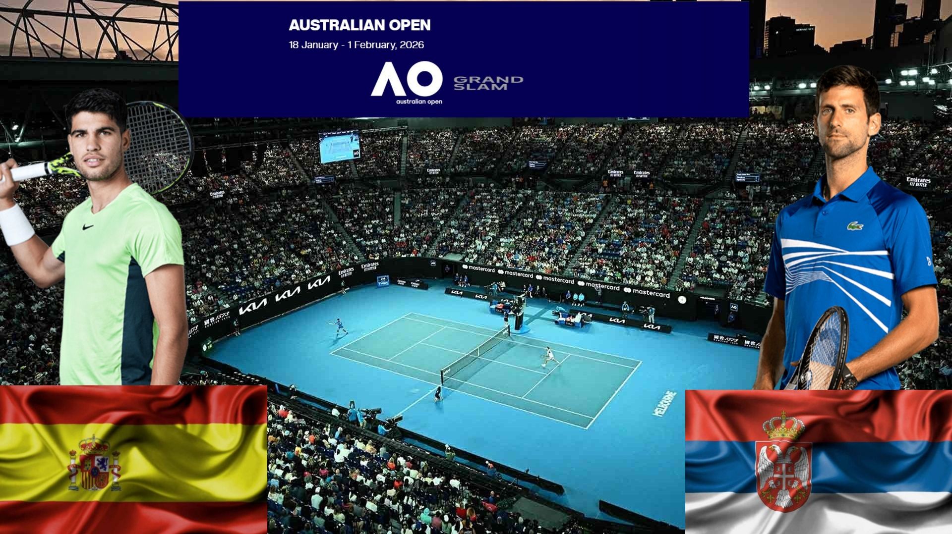 Новак Джокович - Карлос Алькарас смотреть онлайн