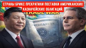Страны БРИКС прекратили поставки американских казначейских облигаций, Трамп развязал торговую войну.