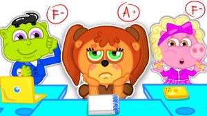 МУЛЬТИКИ ДЛЯ ДЕТЕЙ. СЕМЕЙКА ЛЬВОВ В ШКОЛЕ