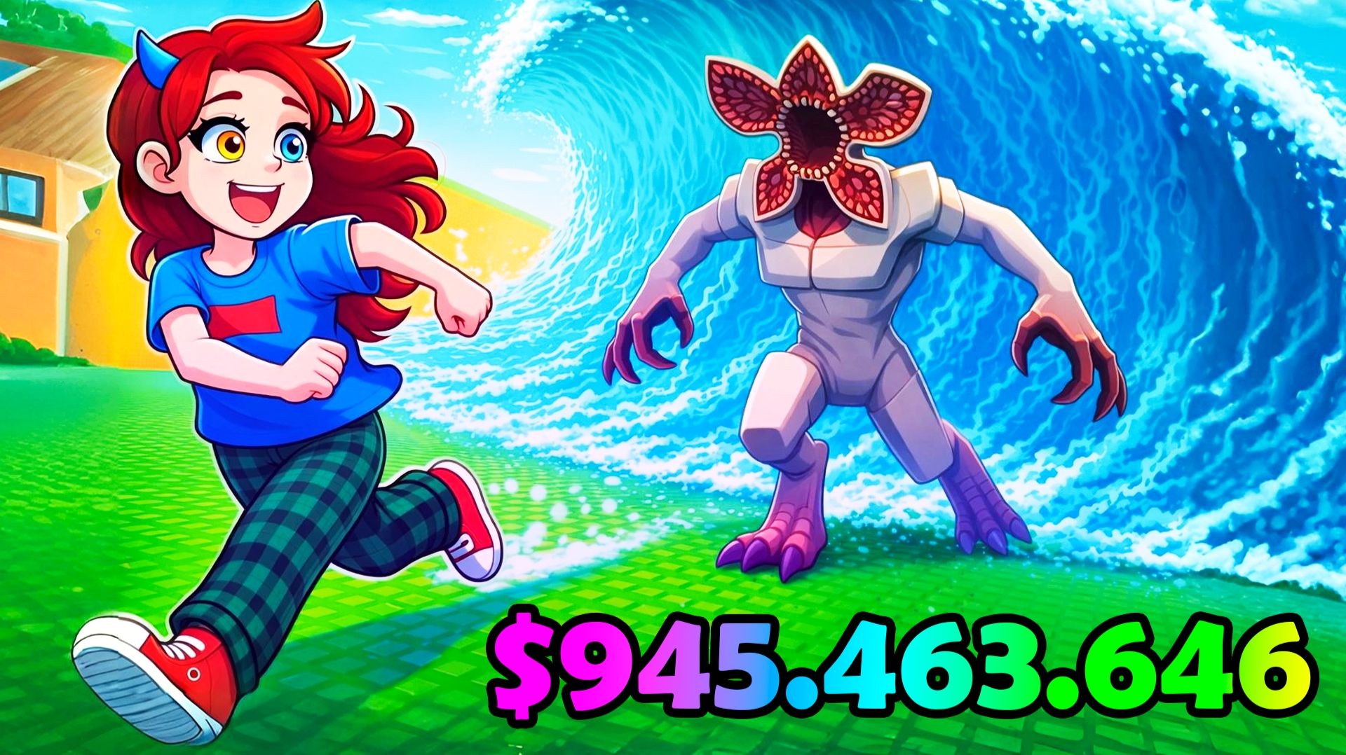 😱СБЕГИ ОТ ЦУНАМИ И СПАСИ ОЧЕНЬ СТРАННЫЕ ДЕЛА в РОБЛОКС Escape Tsunami For Brainrots смотреть онлайн