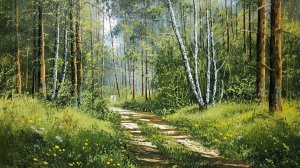 Опушка леса на картинах русских художников