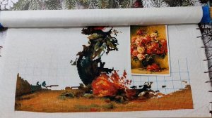 Вышивка/тысячник/ розы Ренуара/ Галерея/ моя организация процессов