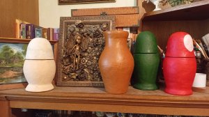 Матрёшка в бумажном тесте