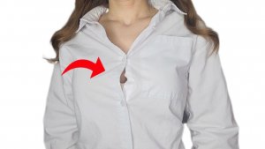 Блузка расходится на груди? 😱ШВЕЙНАЯ ХИТРОСТЬ, которая спасет за 2 минуты!🔥