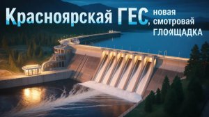 Красноярская ГЭС: Обзор смотровой площадки и набережной Дивногорска
