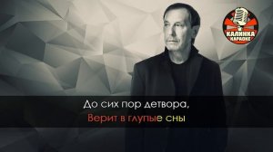 Караоке Николай Носков - На меньшее я не согласен