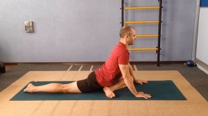 поза голубя через метод Фельденкрайза.