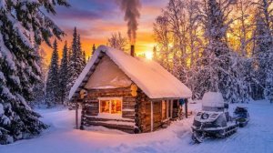 Зимняя рыбалка на хариуса в настоящей глуши. Мороз, лес, изба и вкусный ужин.