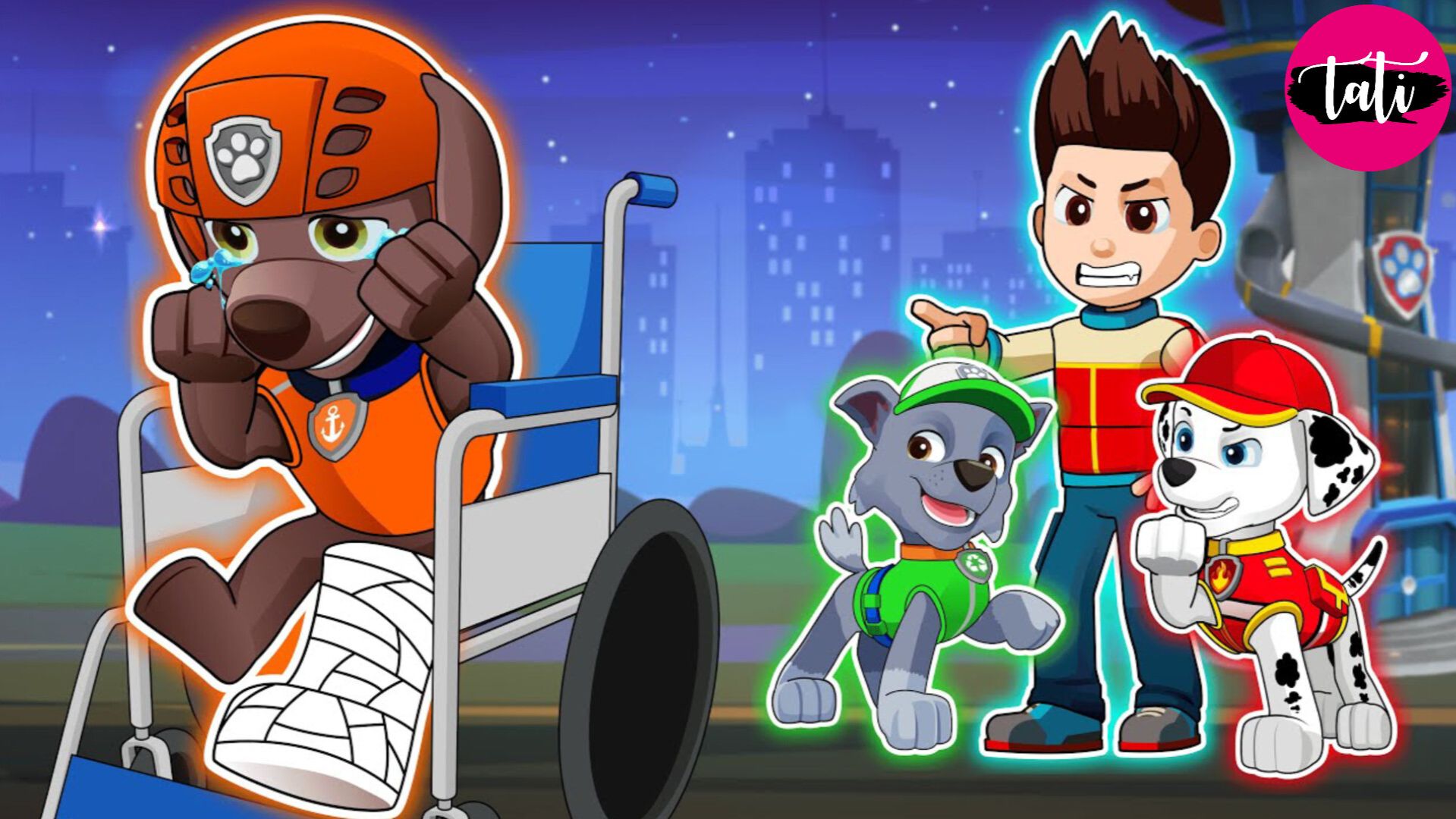 Щенячий патруль и Маршалл. Залипательное видео. Мультфильм для детей и малышей. Анимация 164 смотреть онлайн