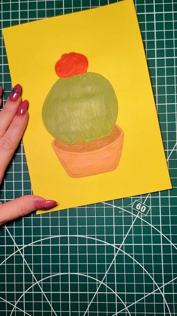 декор для дома #рисунок #кактус #декор #антистресс декор для дома #рисунок #кактус #декор #антистресс