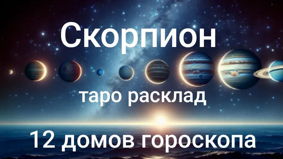 Таро расклад для Скорпионов на 2026 год на 12 домов гороскопа смотреть онлайн