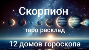 Таро расклад для Скорпионов на 2026 год на 12 домов гороскопа