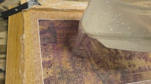 ЗАЛИВКА ЭПОКСИДНЫМ СЛОЕМ КАРТИНЫ ИЗ ПАЗЛА🪄