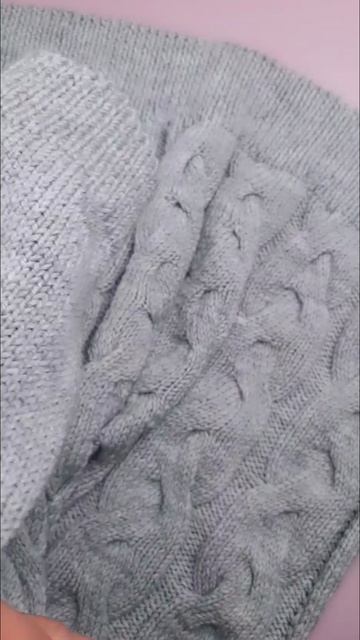 Модный свитер ручной работы с меланжевым эффектом