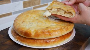 Лепёшка с мясом. Осетинские ПИРОГИ, цыганка готовит.