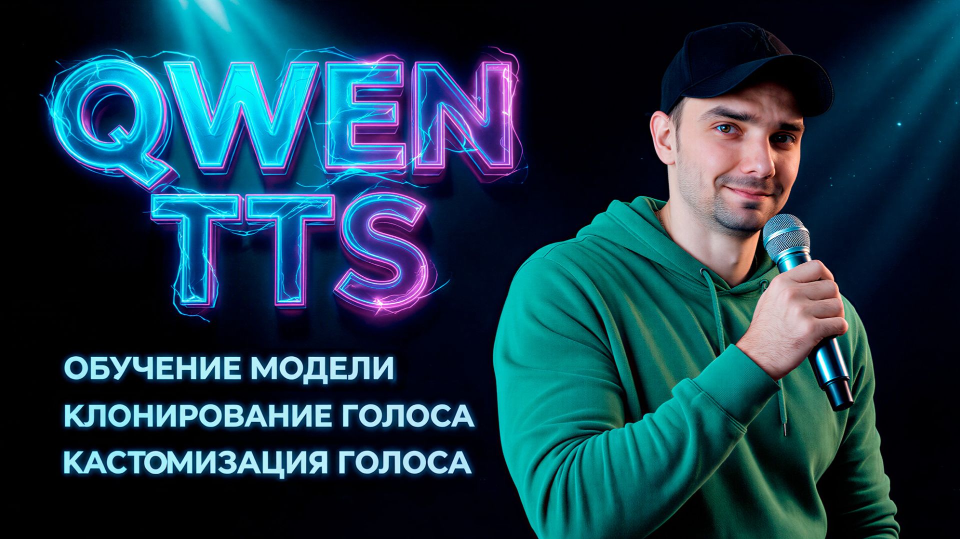 Qwen TTS - обучение, клонирование, кастомизация голоса смотреть онлайн