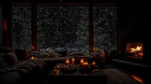 🎵 🎧 ❄️Тепло камина среди заснеженных пейзажей для хорошего сна