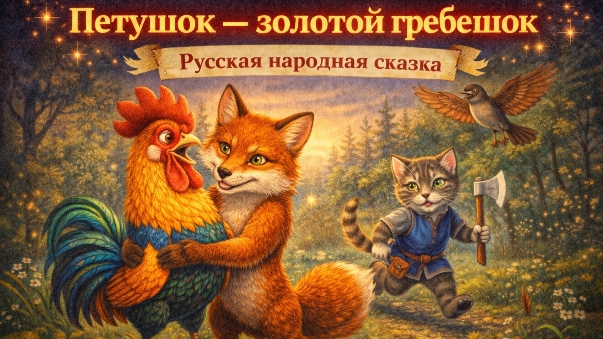 Петушок — золотой гребешок | Русская народная сказка смотреть онлайн
