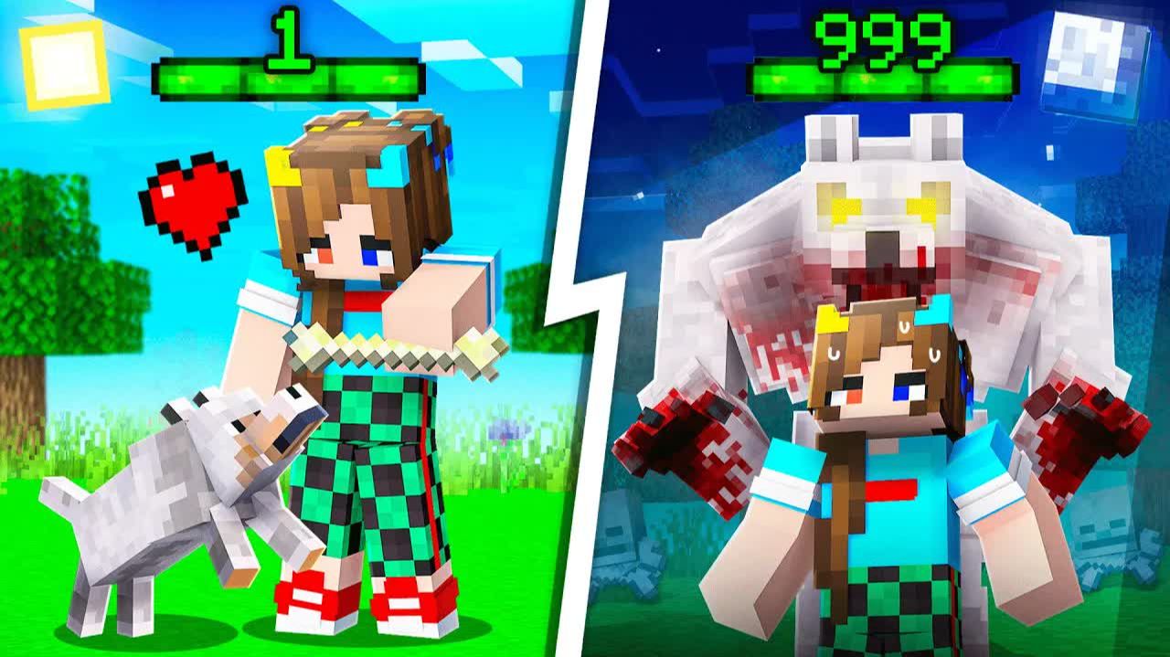 😨 Майнкрафт но ЖИЗНЬ ОБОРОТНЯ от Рождения До Смерти! смотреть онлайн