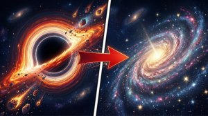 СОЗДАЛ НОВУЮ ГАЛАКТИКУ ИЗ ЧЁРНОЙ ДЫРЫ!