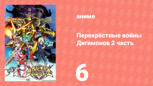 Перекрёстные войны Дигимонов 2 часть 6 серия (аниме-сериал, 2011)