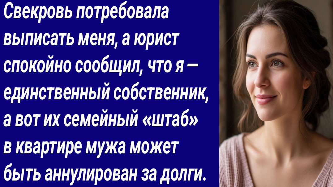 Истории для Вас/Свекровь потребовала выписать меня, а юрист спокойно сообщил, что.../Аудиорассказ смотреть онлайн