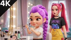 Малышка Руми готовится весело и интересно учиться. Охотники на демонов