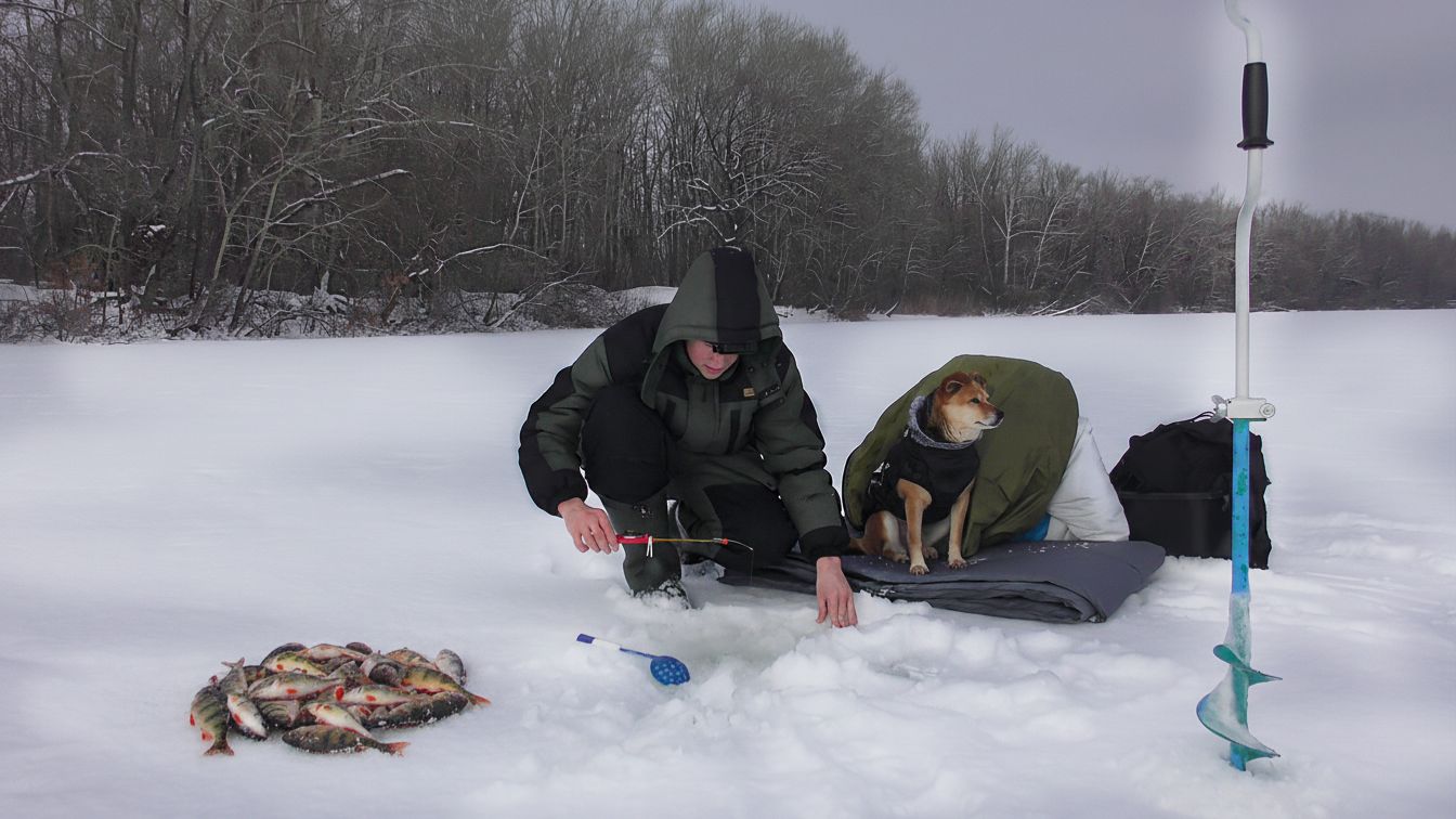 Окунь АТАКУЕТ С КАЖДОГО ЗАБРОСА! РЫБАЛКА ЗИМОЙ. смотреть онлайн