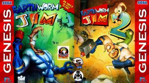 Earthworm Jim (Червяк Джим) 1, 2 прохождение SEGA/Genesis
