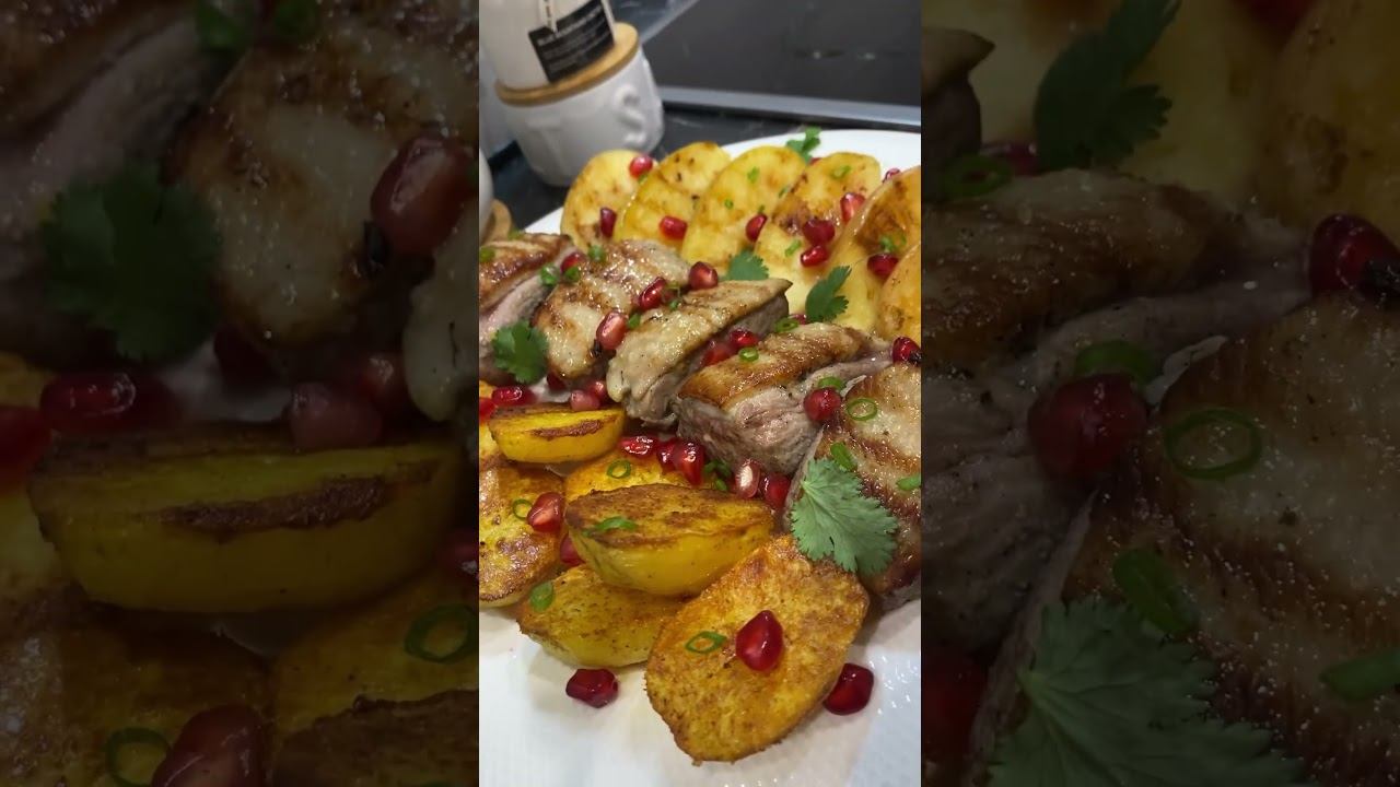 Утиная грудка на сковороде #food #еда