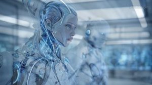 Научно-фантастическое будущее 2077 года - Человекоподобные роботы и Девушки-андроиды