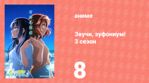 Звучи, эуфониум! 3 сезон 8 серия «Меланхоличное остина́то» (аниме-сериал, 2015)