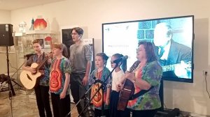 "Охотный ряд" Ю. Визбор в исполнении участников урока-концерта, посвящённого его творчеству