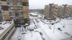 Дружная уборка снега во дворе Новочебоксарск 2026